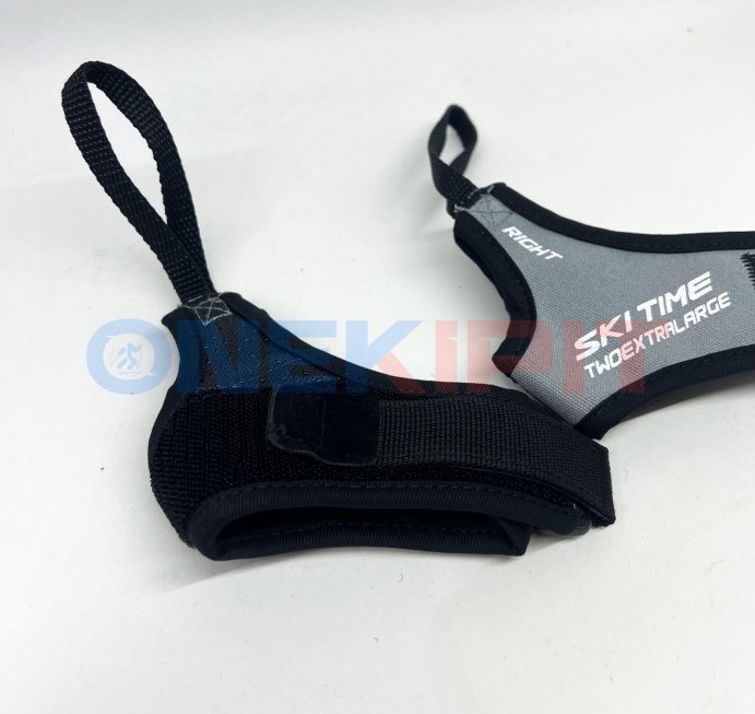 Темляк Ski Time "капкан" с нижней затяжкой черный