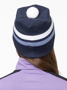 Шапка Moax Tradition Sport stripe 23575M/72100 серо-синий 58