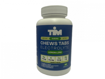 Жевательные солевые таблетки &quot;CHEWS TABS&quot; TIM (Лимон-Лайм) 60 таб.