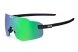 Очки солнцезащитные KOO SUPERNOVA (матовые чёрные/зеркальные зелёные)