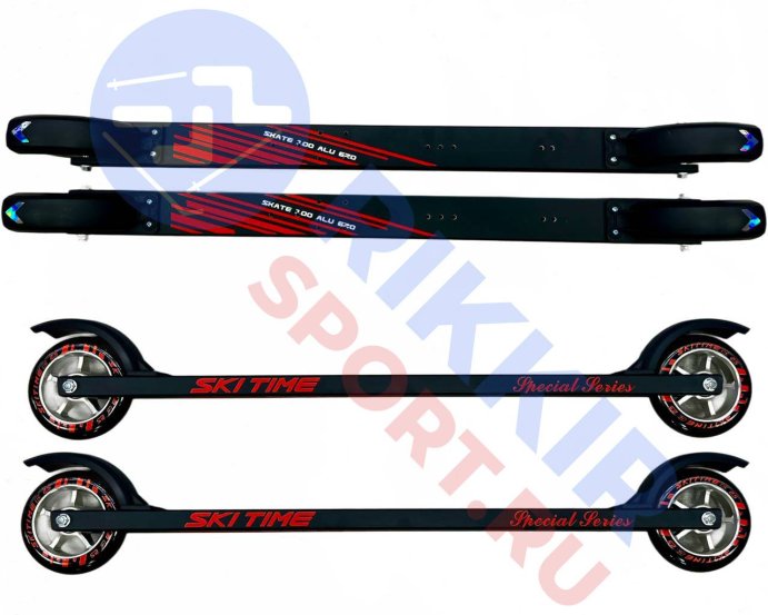 Лыжероллеры SKI TIME SK100 NEW Black/Red 620 (2,75)