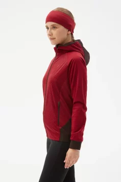 Костюм разминочный Bivium &quot;СноуРан&quot; жен. бордовый_кофейный