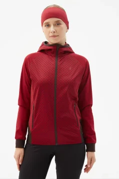 Костюм разминочный Bivium &quot;СноуРан&quot; жен. бордовый_кофейный