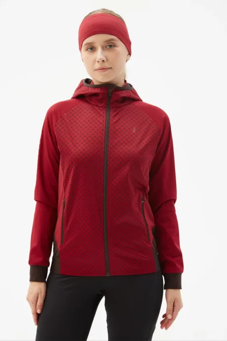 Костюм разминочный Bivium &quot;СноуРан&quot; жен. бордовый_кофейный