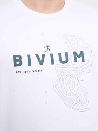 Футболка Bivium "Semper 2.0" муж. бел._графит.