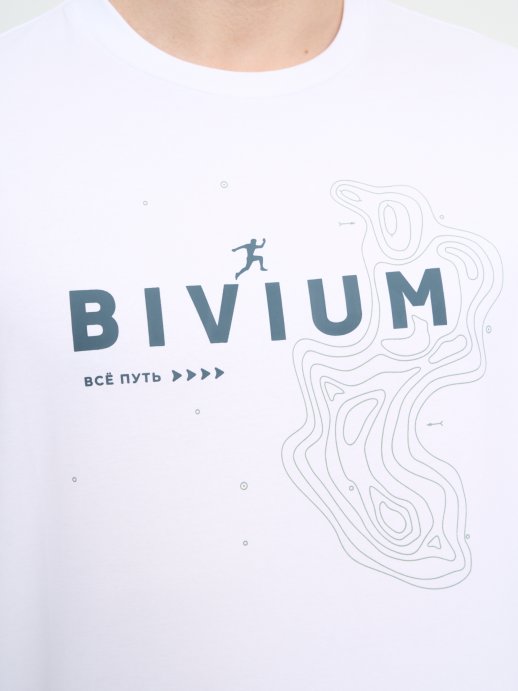 Футболка Bivium &quot;Semper 2.0&quot; муж. бел._графит.