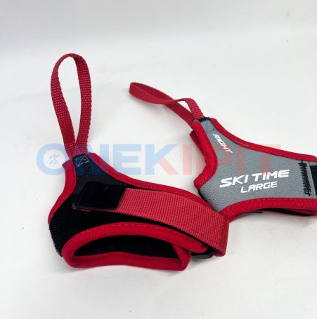 Темляк Ski Time "капкан" с нижней затяжкой красный