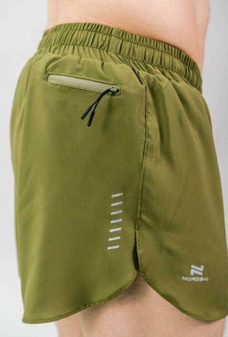 Шорты беговые Nordski Run Olive NSM156425