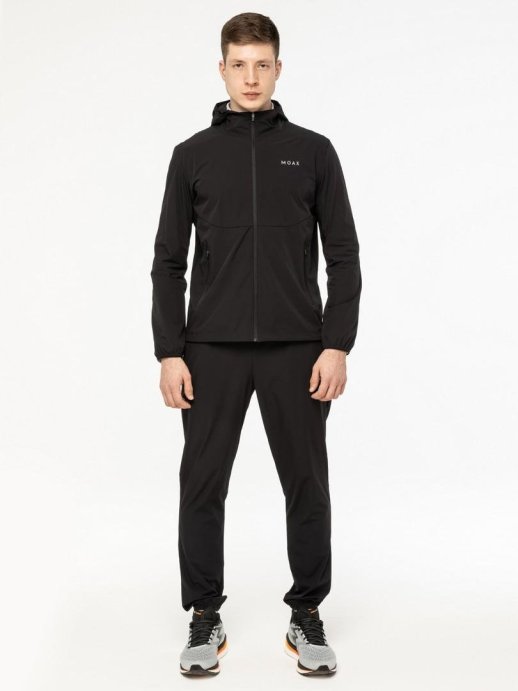 Ветровка с капюшоном Moax Core муж. MX314611/10000 черный