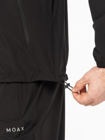 Ветровка с капюшоном Moax Core муж. MX314611/10000 черный