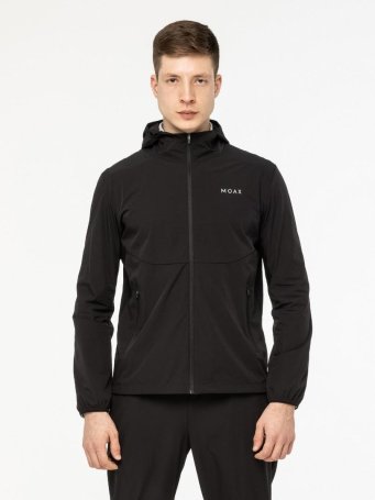 Ветровка с капюшоном Moax Core муж. MX314611/10000 черный