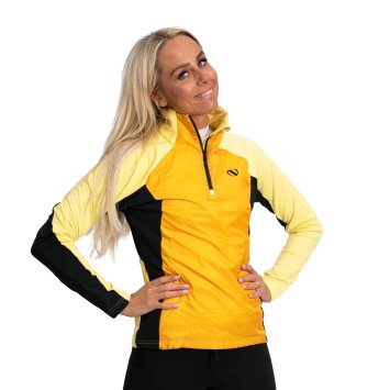 Кофта NORTHUG Marcialonga wind 1/2 zip Wmn, Жёлтый Минерал