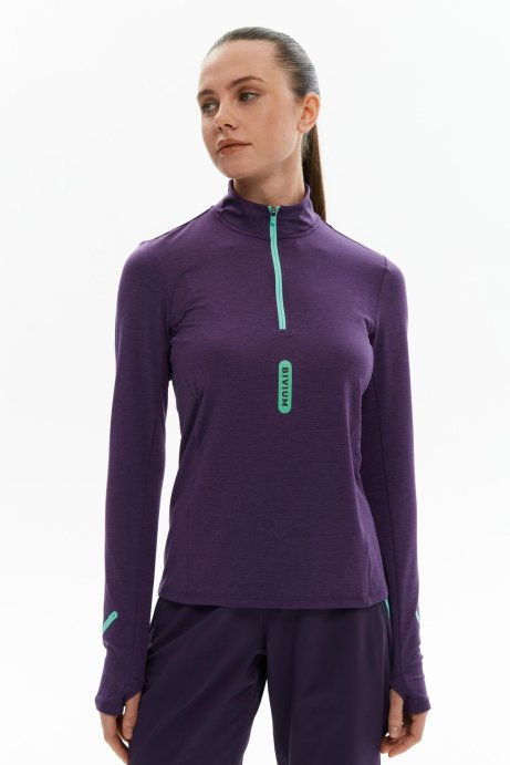Лонгслив Bivium Разминка 2.0 жен. сливовый в Нижнем Новгороде