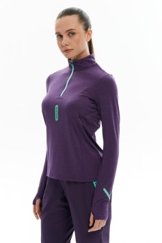 Лонгслив Bivium Разминка 2.0 жен. сливовый