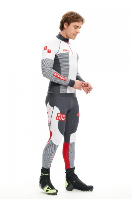Гоночный костюм Bivium "Энергия 3.0" муж. белый_графит в Санкт-Петербурге