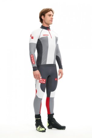 Гоночный костюм Bivium "Энергия 3.0" муж. белый_графит