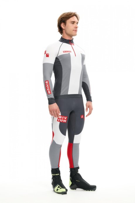 Гоночный костюм Bivium "Энергия 3.0" муж. белый_графит в Санкт-Петербурге
