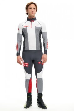 Гоночный костюм Bivium "Энергия 3.0" муж. белый_графит