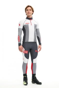 Гоночный костюм Bivium "Энергия 3.0" муж. белый_графит