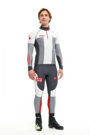 Гоночный костюм Bivium "Энергия 3.0" муж. белый_графит