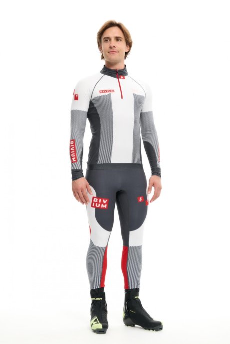 Гоночный костюм Bivium "Энергия 3.0" муж. белый_графит в Санкт-Петербурге