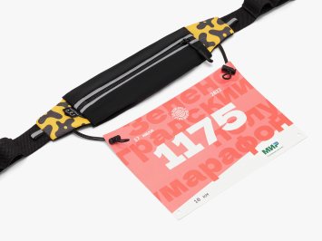 Сумка Enklepp Run Belt Combo (trap-black flowers-yellow)