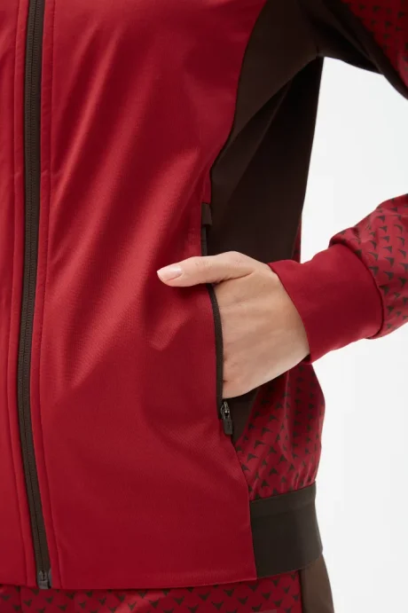 Костюм разминочный Bivium &quot;Баланс 2.0&quot; жен. бордовый_кофейный