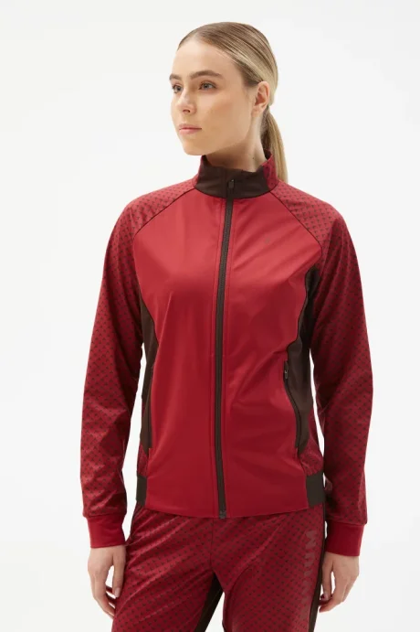 Костюм разминочный Bivium &quot;Баланс 2.0&quot; жен. бордовый_кофейный