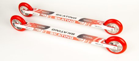 Лыжероллеры коньковые ELVA SK100PU ALU (алюминиевый диск)