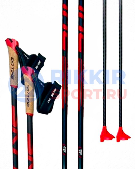 ЛЫЖНЫЕ ПАЛКИ SKI TIME RACE 1.0 Fast Clip (тип Triac) Black/Black