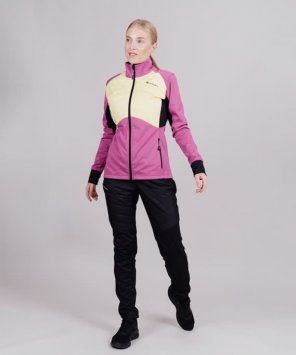 Куртка Nordski Hybrid Pro Fuchsia/Yellow W NSW606328