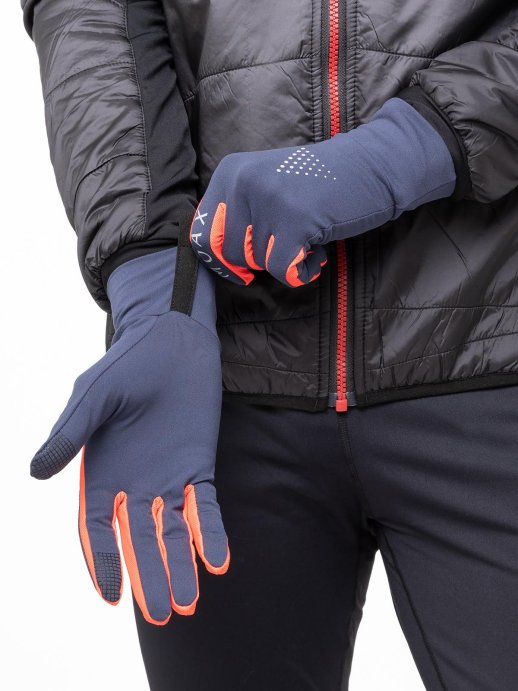 Перчатки MOAX Light run M2231/75105 синий/красный