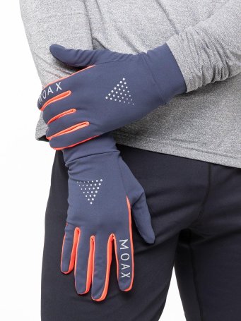 Перчатки MOAX Light run M2231/75105 синий/красный