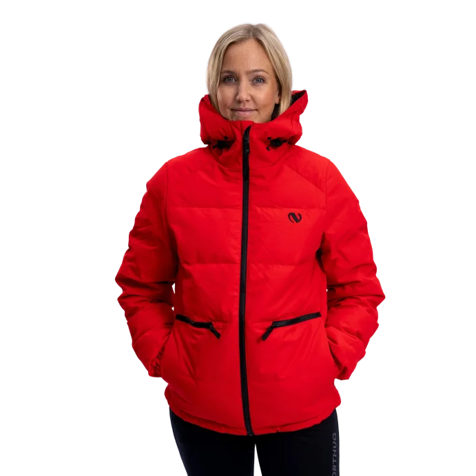 Пуховик NORTHUG Beito down jkt wmn, Дерзкий Красный в Мурманске