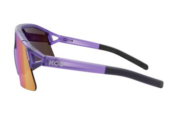 Очки солнцезащитные KOO HYPE (фиолетовые прозрачные матовые / зеркальные розовые)