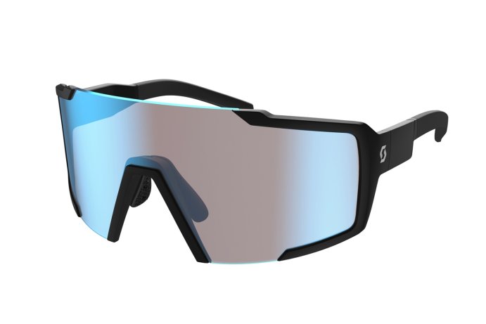 Очки SCOTT Shield black matt blue chrome enhancer ES275380-0135012