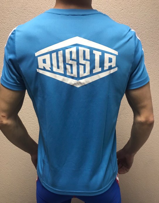 ФУТБОЛКА РОССИЯ 2019 голубая в Твери