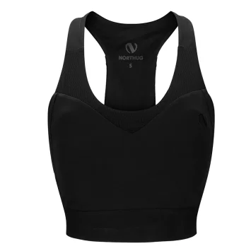 Топ NORTHUG Lillesand sport bh, Черная икра