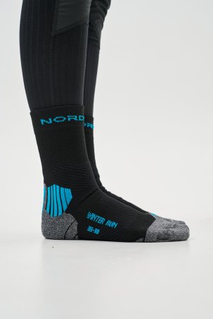 Носки Nordski Winter Run Black/Light Blue NSV741179