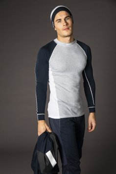 Термофутболка SWIX RaceX LS муж. 40811/11200 серый меланж