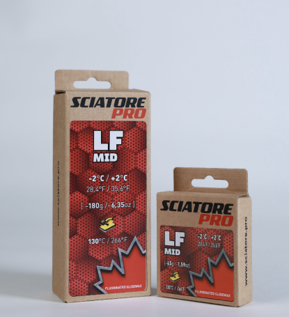 Парафин SCIATORE Pro LF MID (красный) +2/-2 180 гр