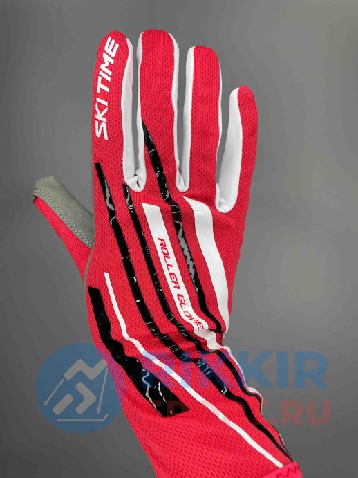 Перчатки для лыжероллеров SKI TIME ROLLER Race красный