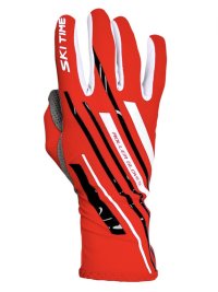 Перчатки для лыжероллеров SKI TIME ROLLER Race красный