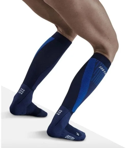 Компрессионные гольфы CEP TOURING для лыжных гонок C261W с шерстью мериноса, женские тёмно-синий WP20-3-3