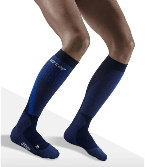 Компрессионные гольфы CEP TOURING для лыжных гонок C261W с шерстью мериноса, женские тёмно-синий WP20-3-3