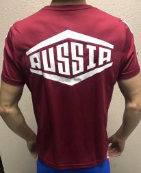 ФУТБОЛКА РОССИЯ 2019 бордовая