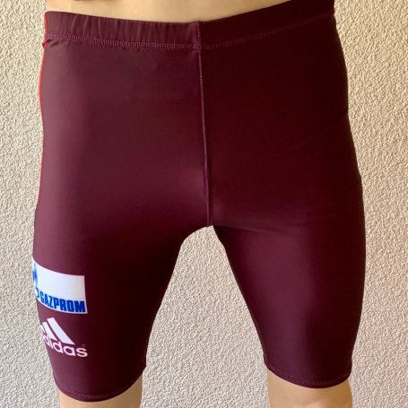 Шорты беговые РОССИЯ 2020 бордо "биатлон"