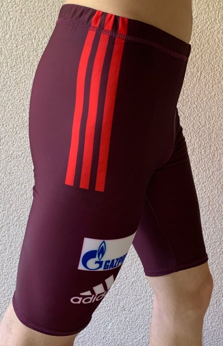 Шорты беговые РОССИЯ 2020 бордо &quot;биатлон&quot;