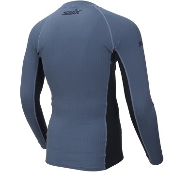 Термофутболка SWIX RaceX LS муж. 40811/72102 серо-голубой