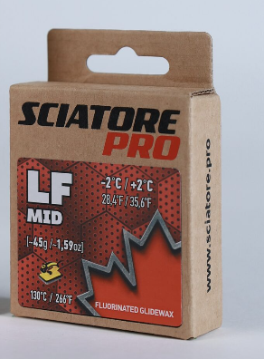 Парафин SCIATORE Pro LF MID (красный) +2/-2 45 гр